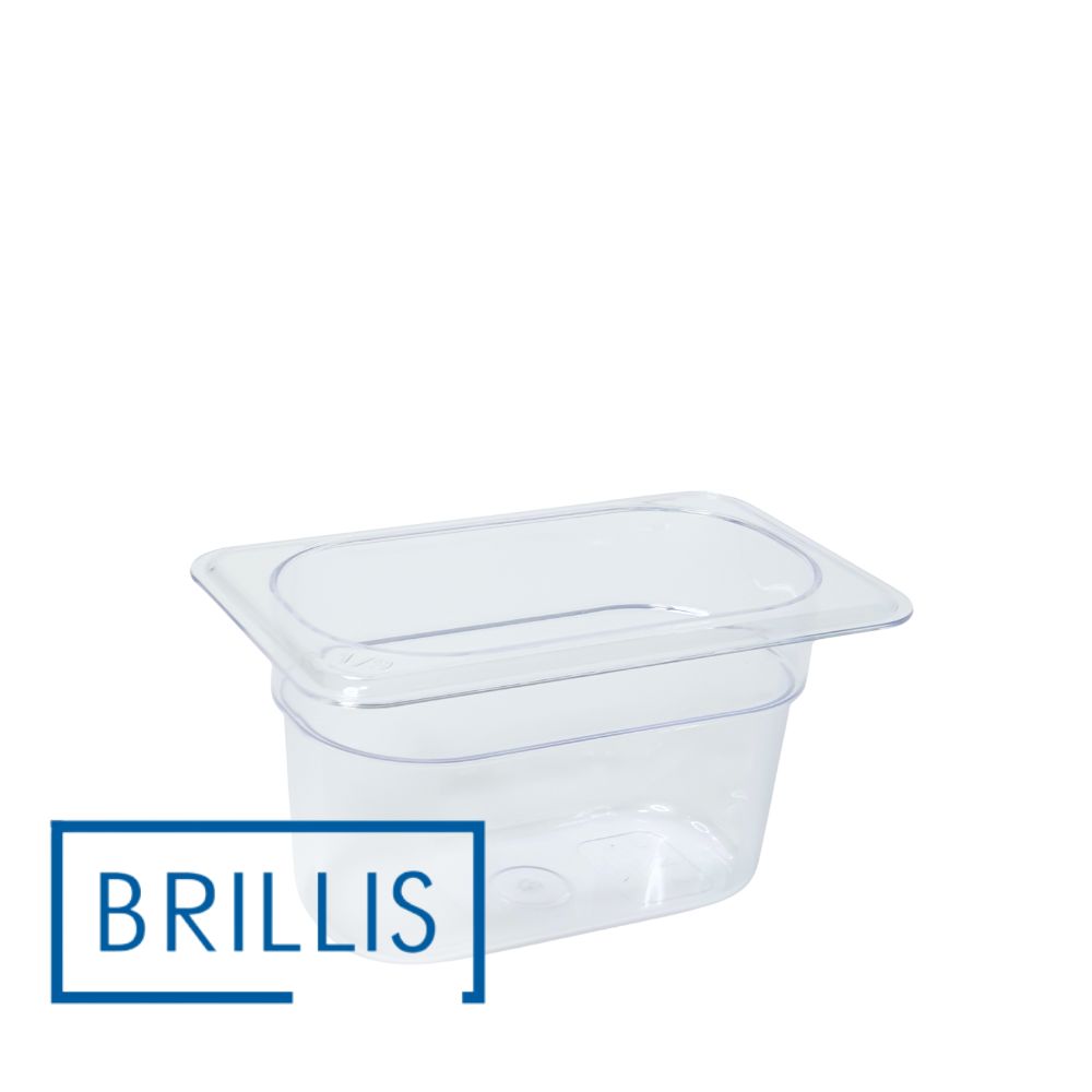 Гастроємкість GN 1/9-100 з прозорого полікарбонату Brillis