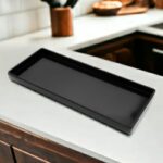 Піднос з меламіну 335×138×20 см чорний - Зображення 2