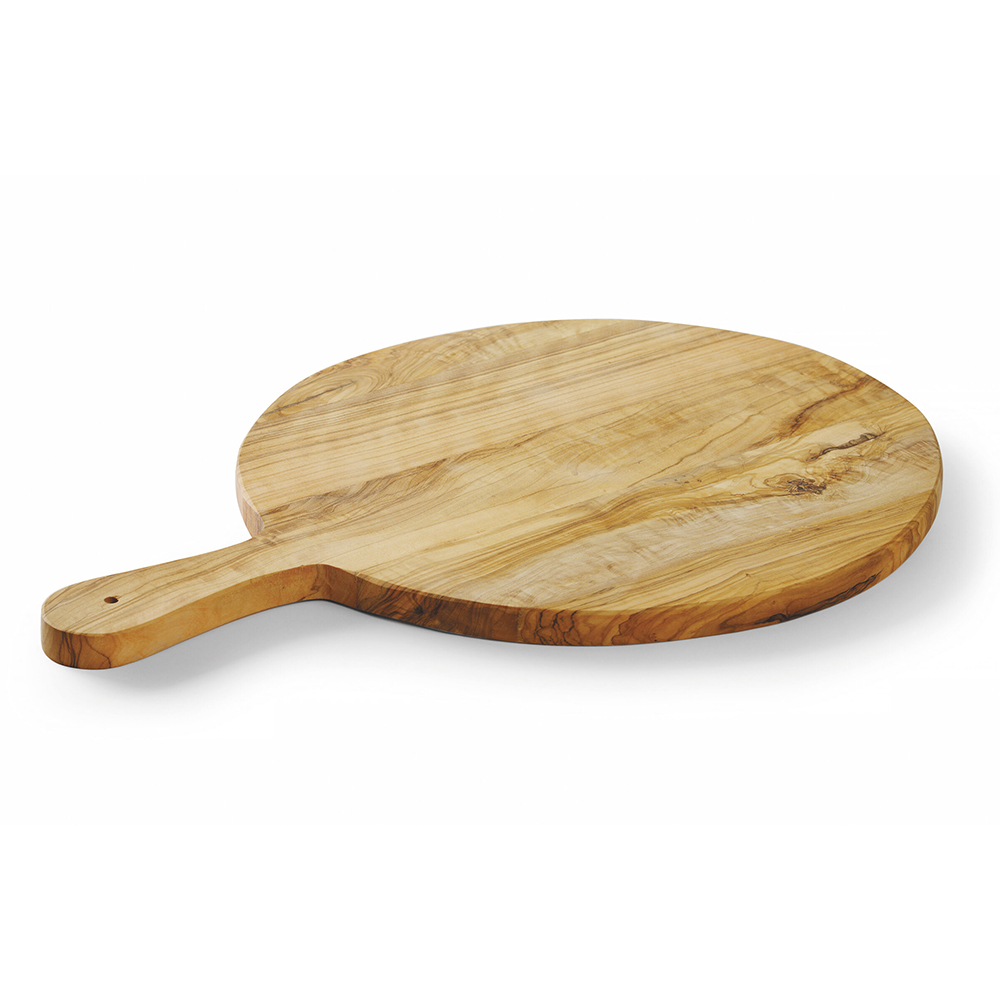 Дошка сервірувальна з оливкового дерева Hendi ø320x(H)19мм