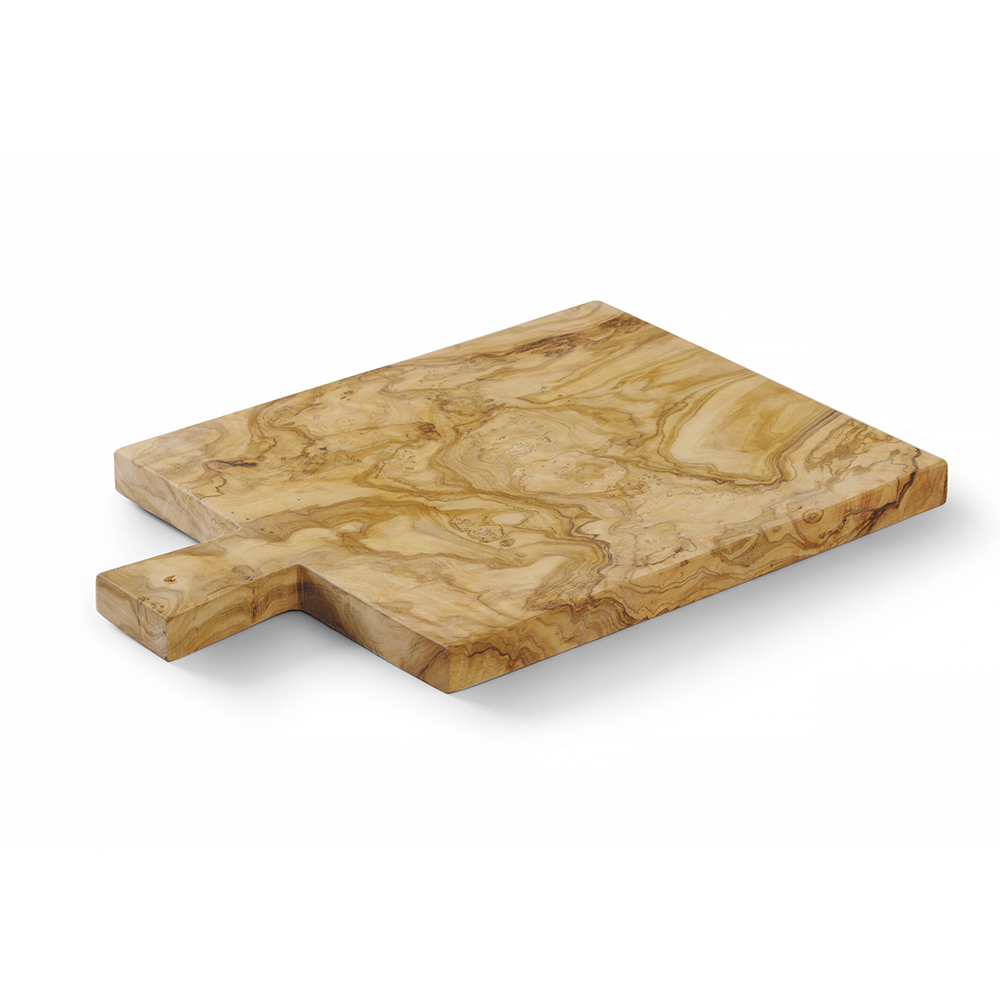 Дошка сервірувальна з оливкового дерева Hendi 340x230x(H)22мм