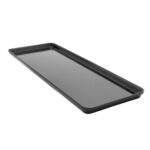 Піднос з меламіну 252×99×11 мм чорний