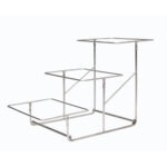 Трирівнева підставка з нержавіючої сталі 680×320×420 мм