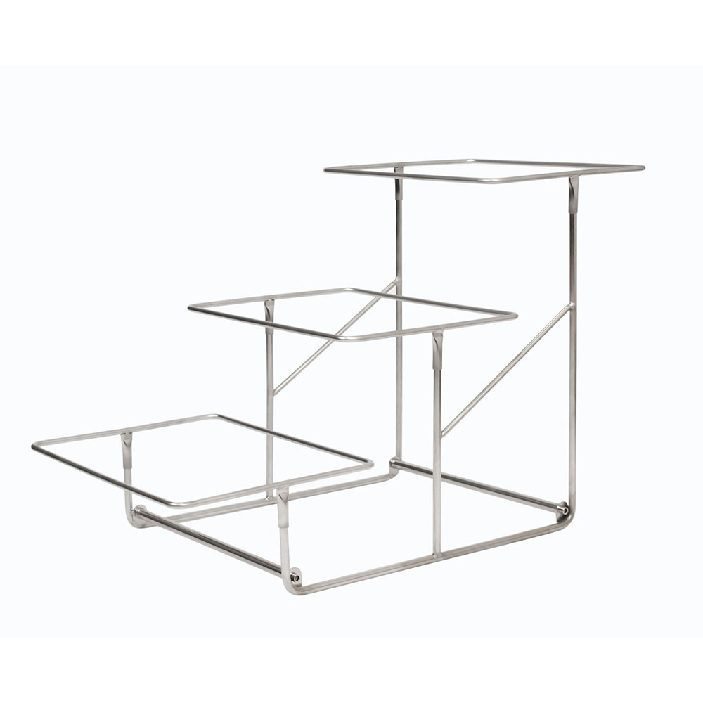 Трирівнева підставка з нержавіючої сталі 680×320×420 мм