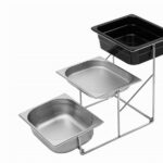 Трирівнева підставка з нержавіючої сталі 680×320×420 мм - Зображення 4