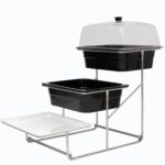 Трирівнева підставка з нержавіючої сталі 680×320×420 мм - Зображення 6