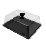 Блюдо для викладки з полікарбонату 260х200 мм чорний - Зображення 2