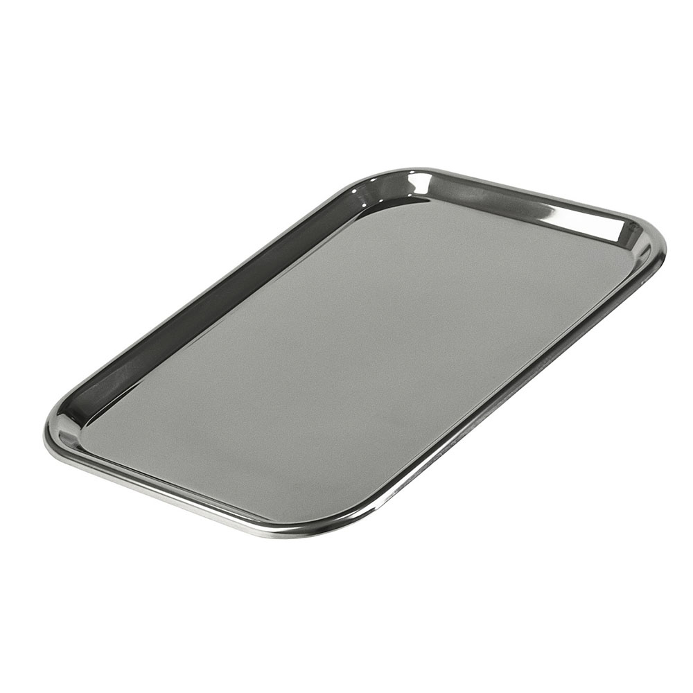 Піднос прямокутний з нержавіючої сталі 350х250х10 мм