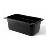Гастроємність із чорного поліпропілену One Chef 1/4 100 мм