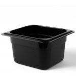 Гастроємність із чорного поліпропілену One Chef 1/6 100 мм - Зображення 2