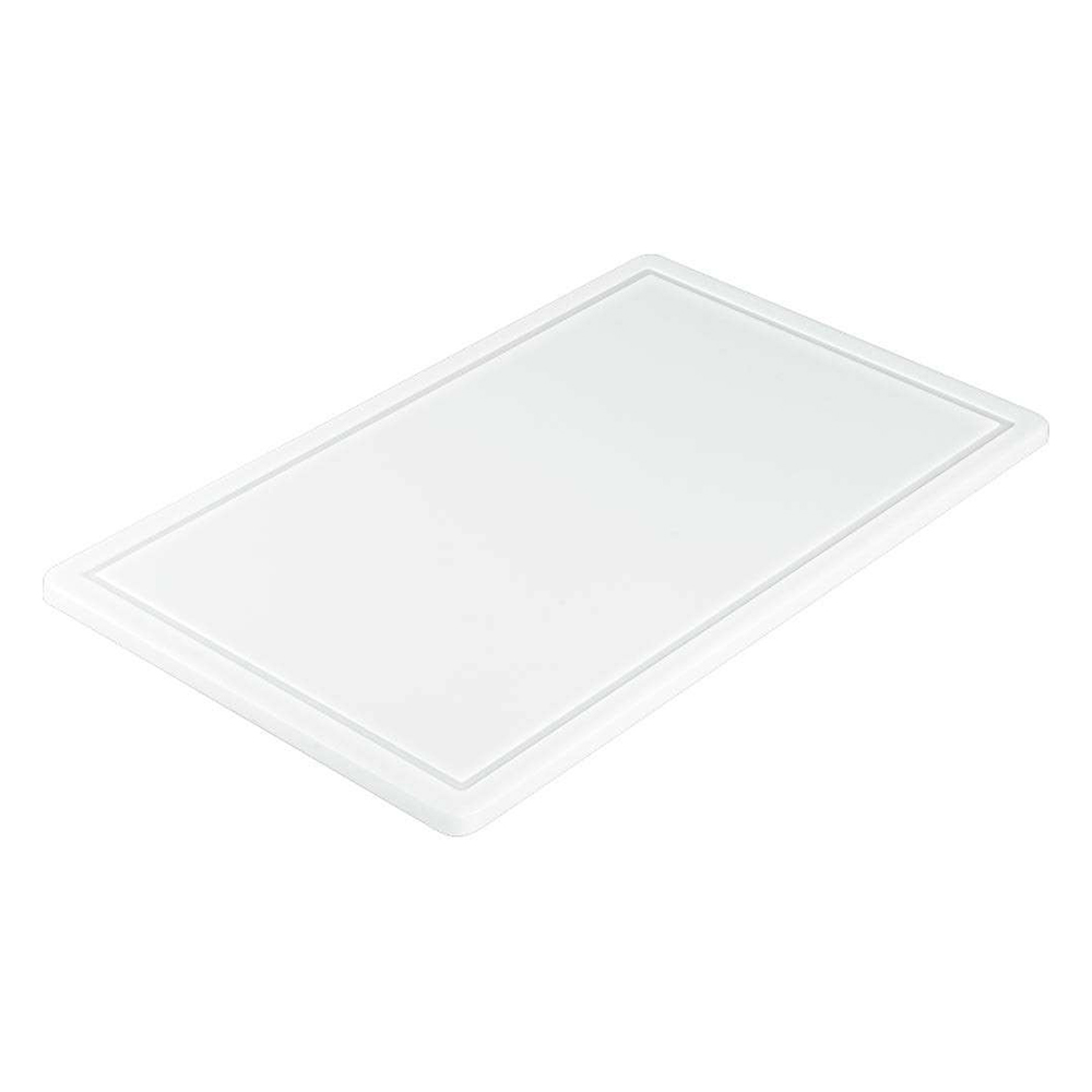 Дошка обробна біла з жолобом Stalgast 530х325х15 мм