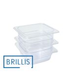 Гастроємкість GN 1/6-65 з прозорого полікарбонату Brillis - Зображення 6