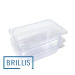 Гастроємність GN 1/4-65 з прозорого полікарбонату Brillis - Зображення 6