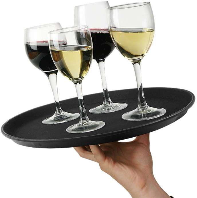 Піднос офіціанта нековзкий Empire Ø360х20 мм