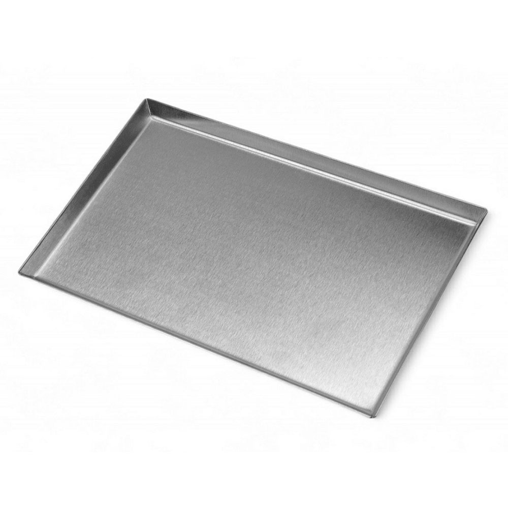 Піднос прямокутний з нержавіючої сталі 280х210х10 мм