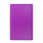 Дошка обробна фіолетова з жолобом Hendi HACCP GN 1/1 530х325х15мм