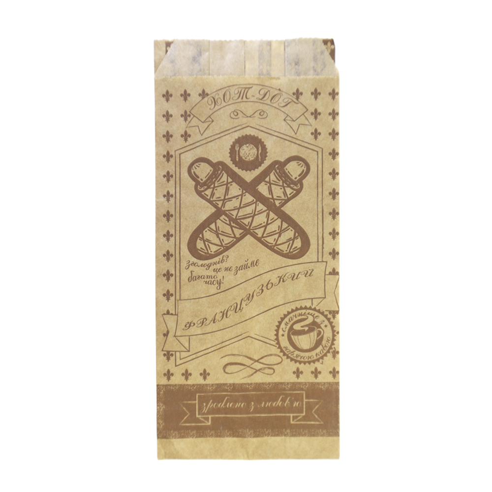 Упаковка для французького хот-догу 841 (1000 шт) 160х70х40 мм