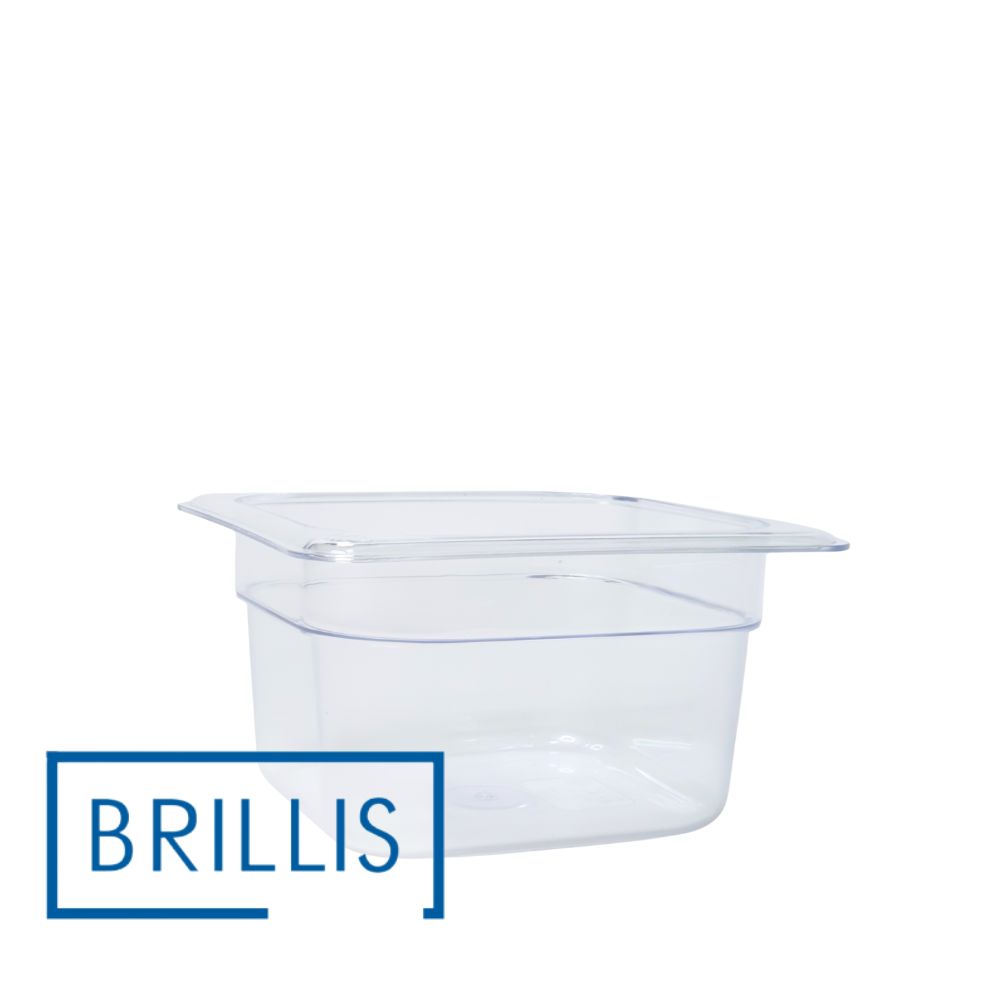 Гастроємкість GN 1/6-100 з прозорого полікарбонату Brillis