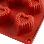 Форма силіконова Профі Оксамитове серце 45х42 мм 15 комірок - Зображення 2