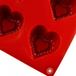 Форма силіконова Профі Оксамитове серце 45х42 мм 15 комірок - Зображення 3