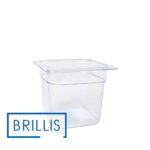 Гастроємкість GN 1/6-150 з прозорого полікарбонату Brillis