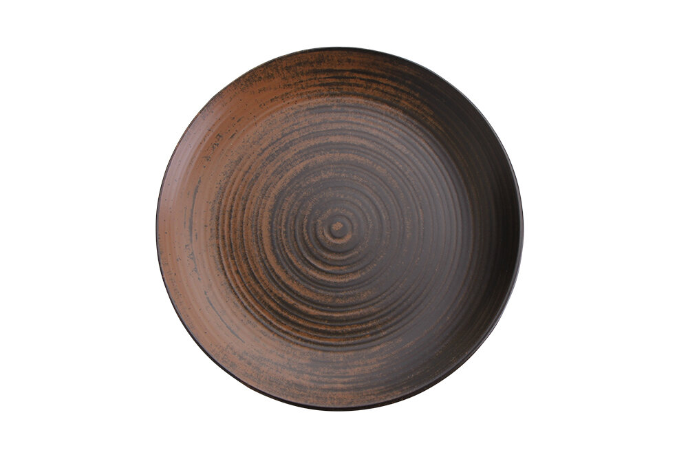 Тарілка кругла Porland Lykke Brown Ø250 мм