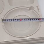 Термопіднос на 5 відділень з замком Gastro Plast 540x380х120 мм зелено-кремовий - Зображення 12