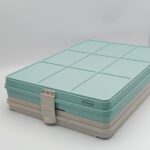 Термопіднос на 5 відділень з замком Gastro Plast 540x380х120 мм зелено-кремовий - Зображення 2