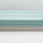 Термопіднос на 5 відділень Gastro Plast 540x380x120 мм зелено-кремовий - Зображення 4