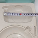 Термопіднос на 5 відділень Gastro Plast 540x380x120 мм зелено-кремовий - Зображення 7