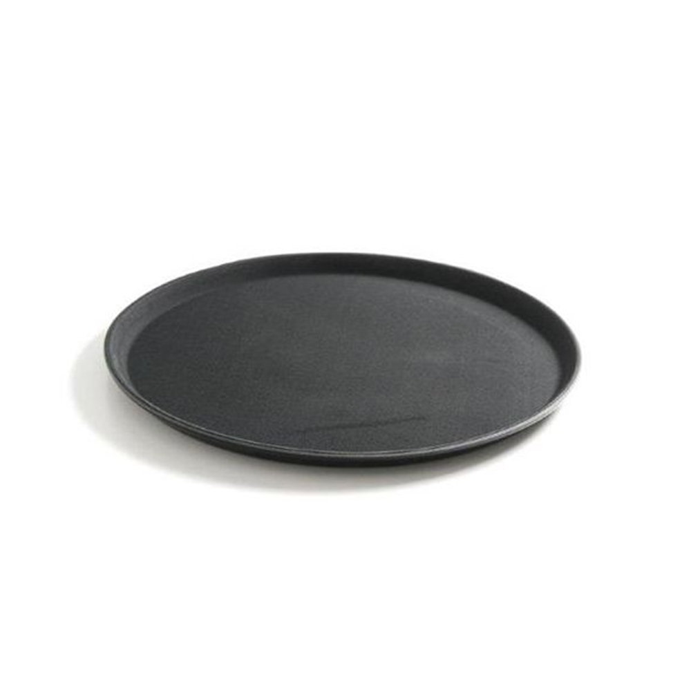 Піднос круглий сервірувальний Hendi Ø410х20 мм чорний