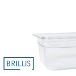 Гастроємкість GN 1/4-100 з прозорого полікарбонату Brillis - Зображення 3