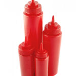 Пляшка для соусів з мірною шкалою червона 360 мл - Зображення 2