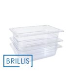 Гастроємкість GN 1/4-100 з прозорого полікарбонату Brillis - Зображення 6