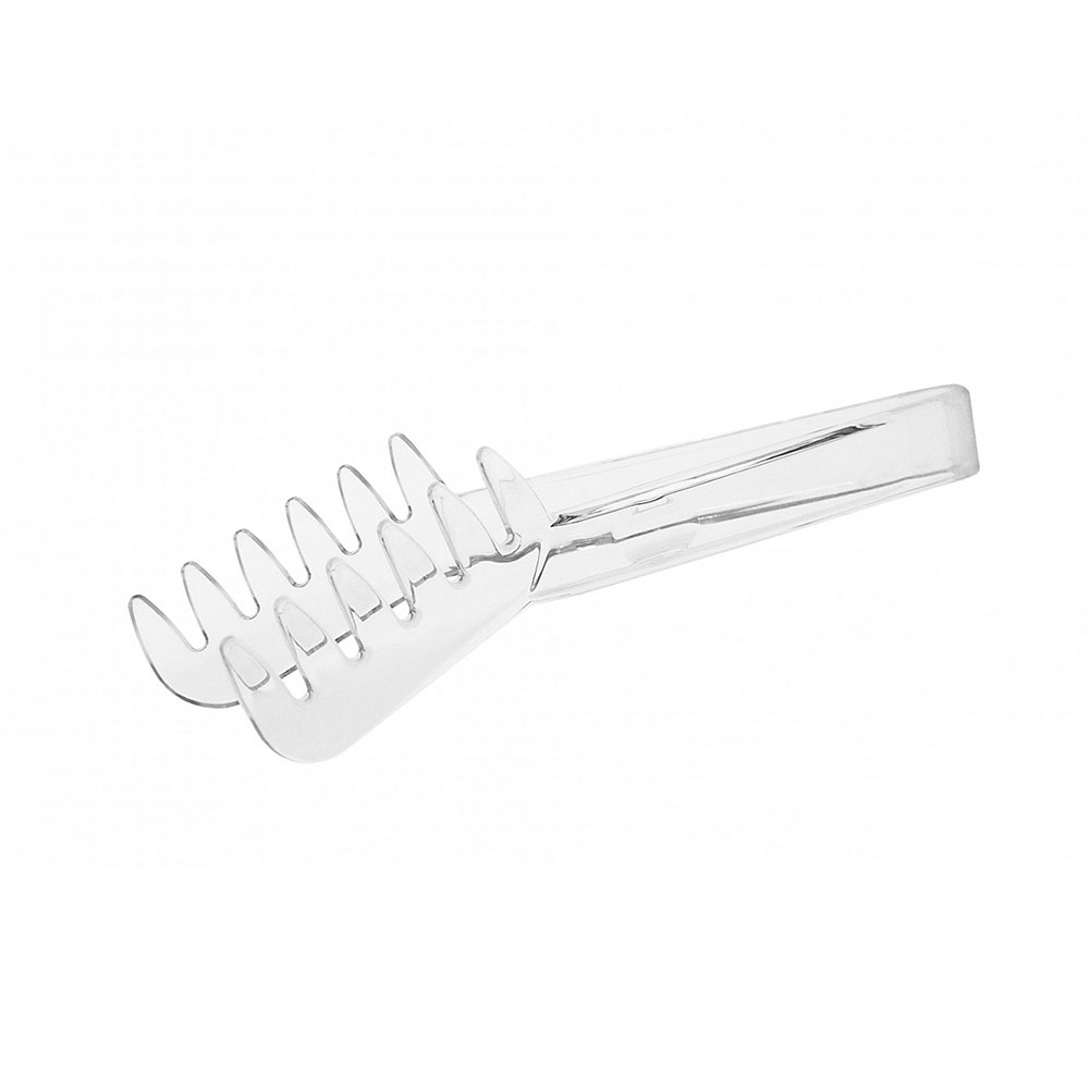 Щипці для спагетті з полікарбонату прозорі 220 мм