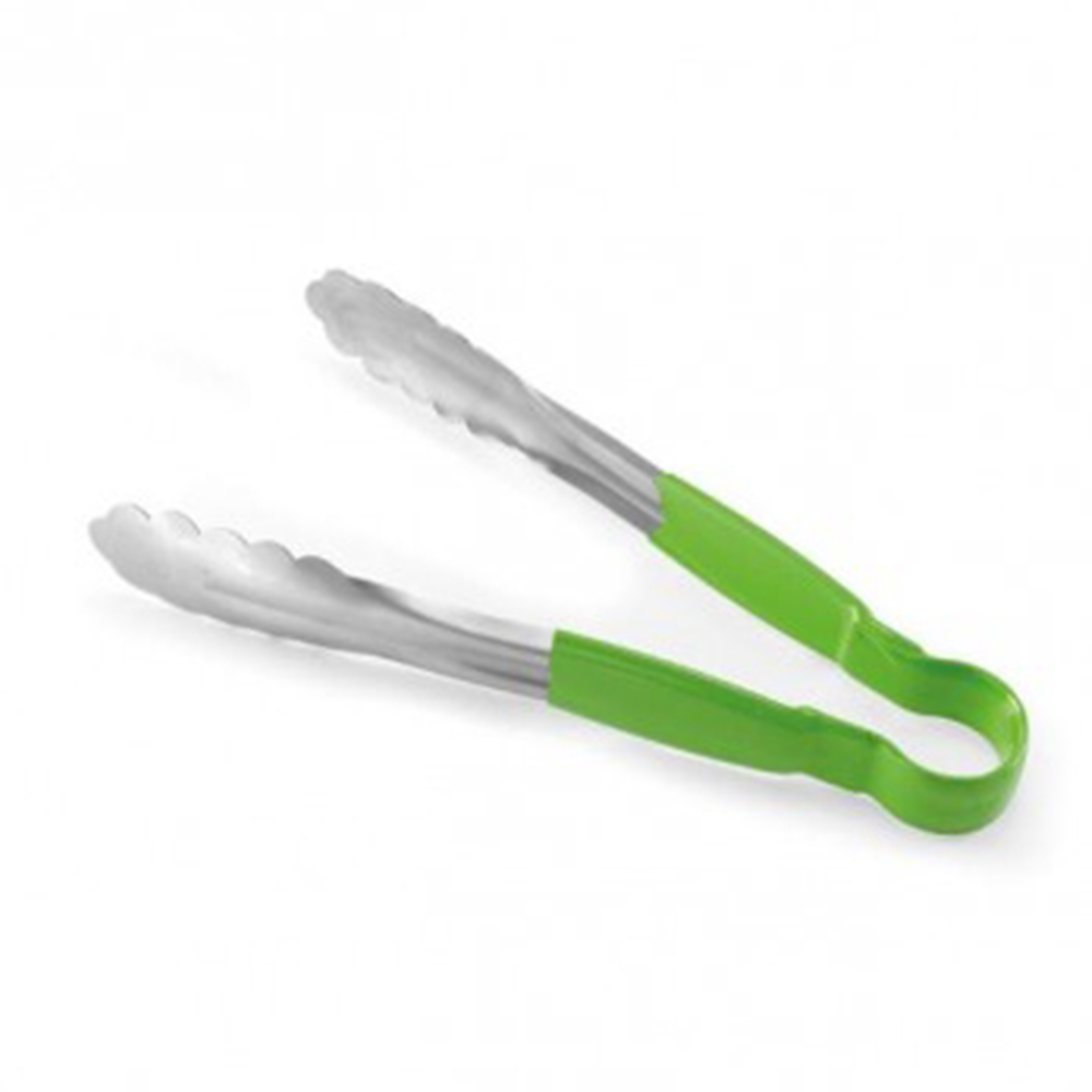 Щипці для сервірування зелені Hendi HACCP 300 мм