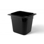 Гастроємність із чорного поліпропілену One Chef 1/6 150 мм