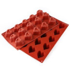 Форма силіконова Профі Оксамитове серце 45х42 мм 15 комірок