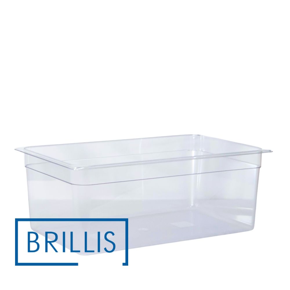 Гастроємкість GN 1/1-200 з прозорого полікарбонату Brillis