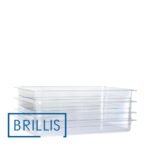 Гастроємкість GN 1/1-100 з прозорого полікарбонату Brillis - Зображення 6