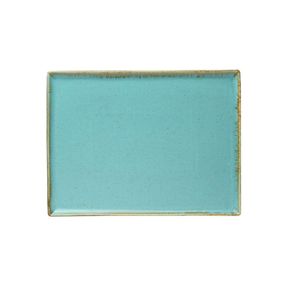 Блюдо квадратне Porland Seasons Turquoise 350х250 мм
