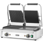 Гриль контактний подвійний права сторона рифлена ліва-гладка Hendi - Зображення 2