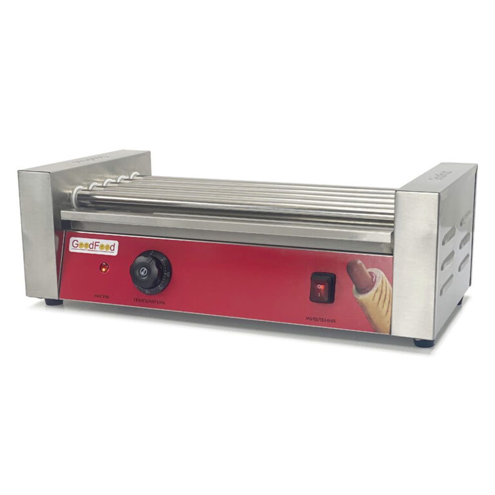 Гриль роликовий GoodFood HDRG5 RED на 5 роликів