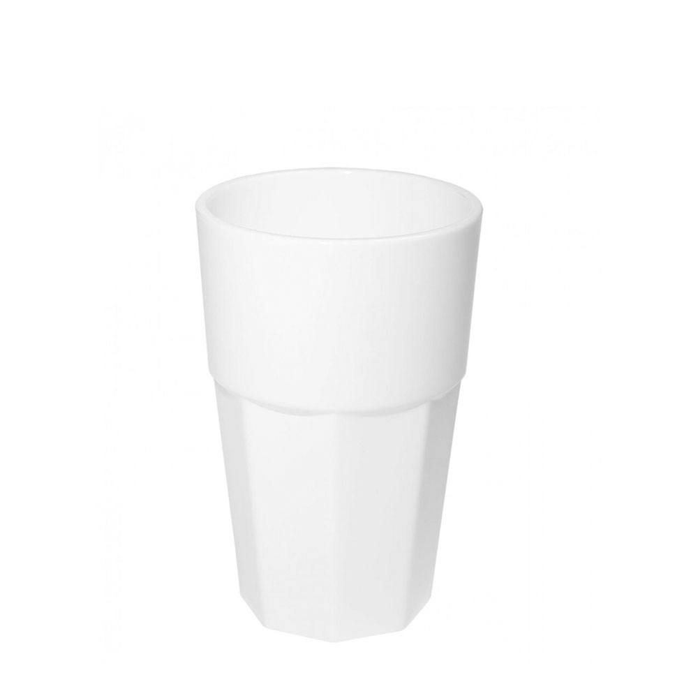 Склянка Граніт з полікарбонату біла 400 мл