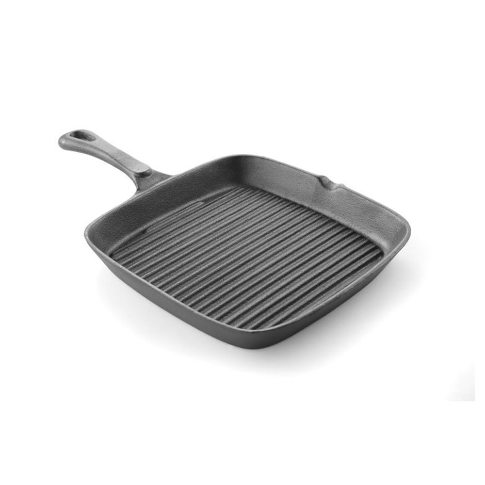 Сковорода-гриль чавунна Hendi 230x230x370x(H)25 мм