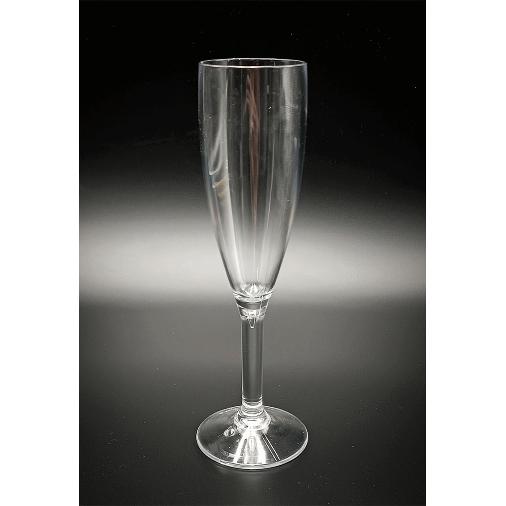 Бокал для шампанського з полікарбонату прозорий Gastro Plast 180 мл