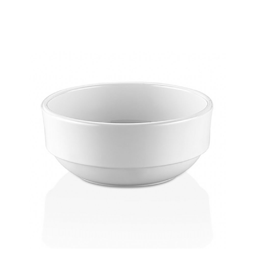 Тарілка для супу з полікарбонату біла Gastro Plast Ø100 мм 200 мл