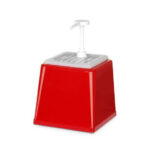 Диспенсер для соусів з помпою Hendi 2,5 л червоний