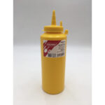 Диспенсер жовтий для соусів Gastro Plast 500 мл. з ковпачком