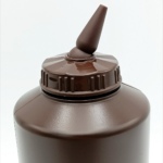 Диспенсер для соусів коричневий Gastro Plast 1000 мл. з обертовим наконечником - Зображення 2