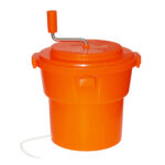 Сушарка для зелені та салату ручна з гальмом помаранчева One Chef 25 л